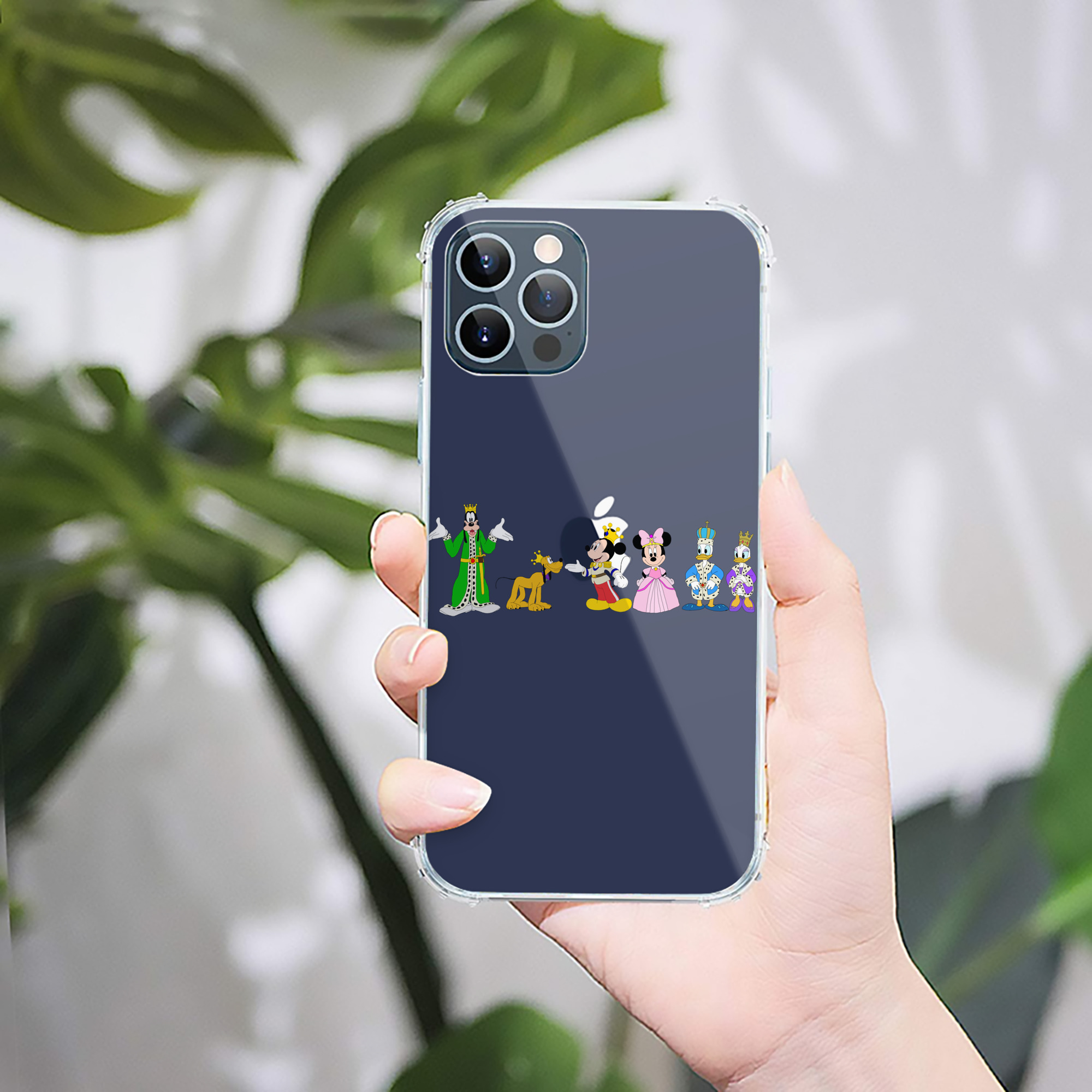 （画像用） ミッキーマウス Mickey Mouse 【iPhone 12シリーズ対応】透明スマホケース（クリアソフトケース）